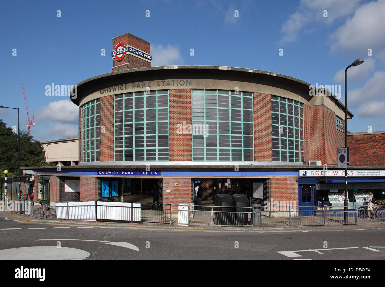 Il biglietto hall a Chiswick Park stazione della metropolitana nella zona ovest di Londra, Regno Unito Foto Stock