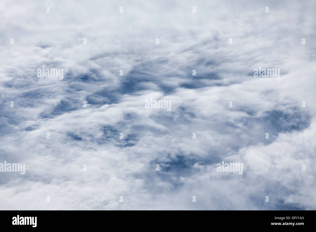 Le dense nubi texture closeup stormy Foto Stock
