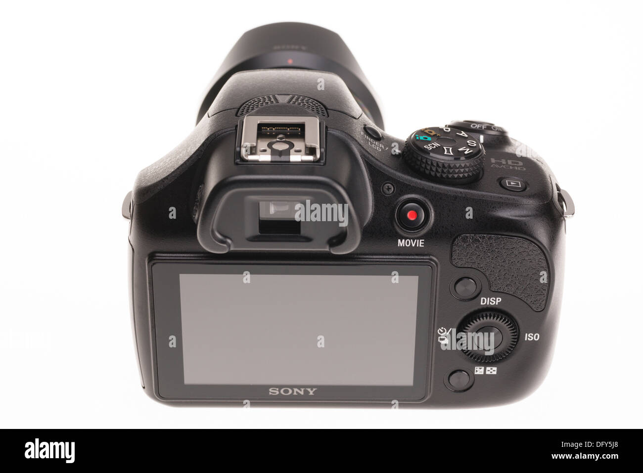Attrezzatura fotografica - Sony Alpha 3000 fotocamera mirrorless Foto Stock