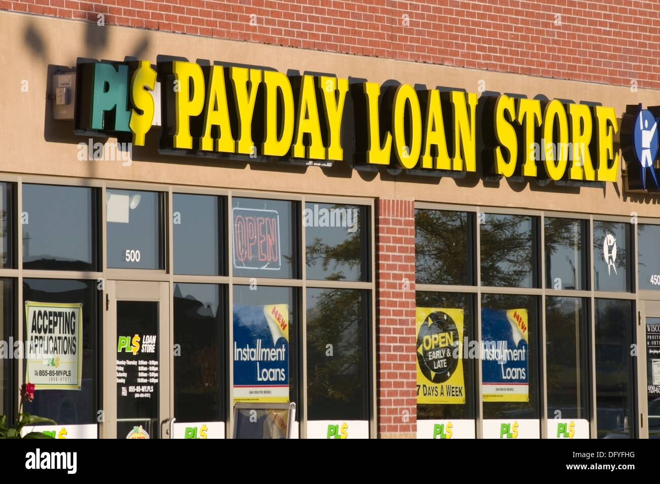 Payday Loan store Foto Stock