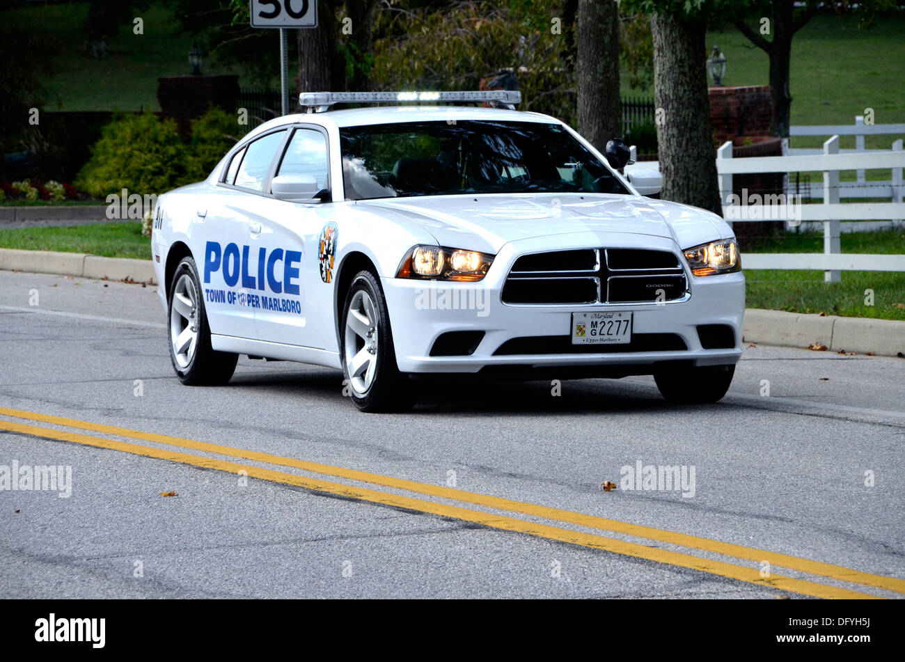 La città di tomaia Marlboro, Maryland incrociatore della polizia Foto Stock