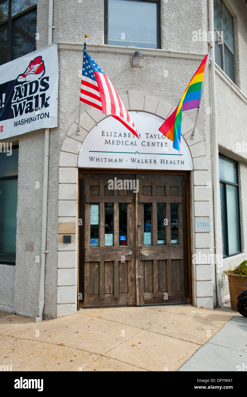 Whitman Walker Health Clinic in DC di Washington D.C. Distretto di Columbia Elizabeth Taylor Medical Center senza scopo di lucro Foto Stock