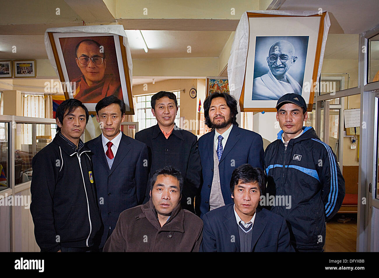 Gu Cu somma, Expolitical PrisonerÂ Association, ufficio personale, McLeod Ganj Dharamsala, Himachal Pradesh, India, Asia Foto Stock