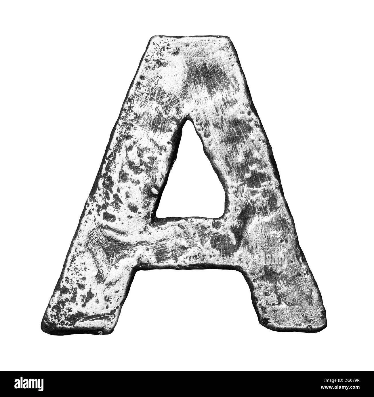 Lega di metallo alfabeto lettera A Foto Stock