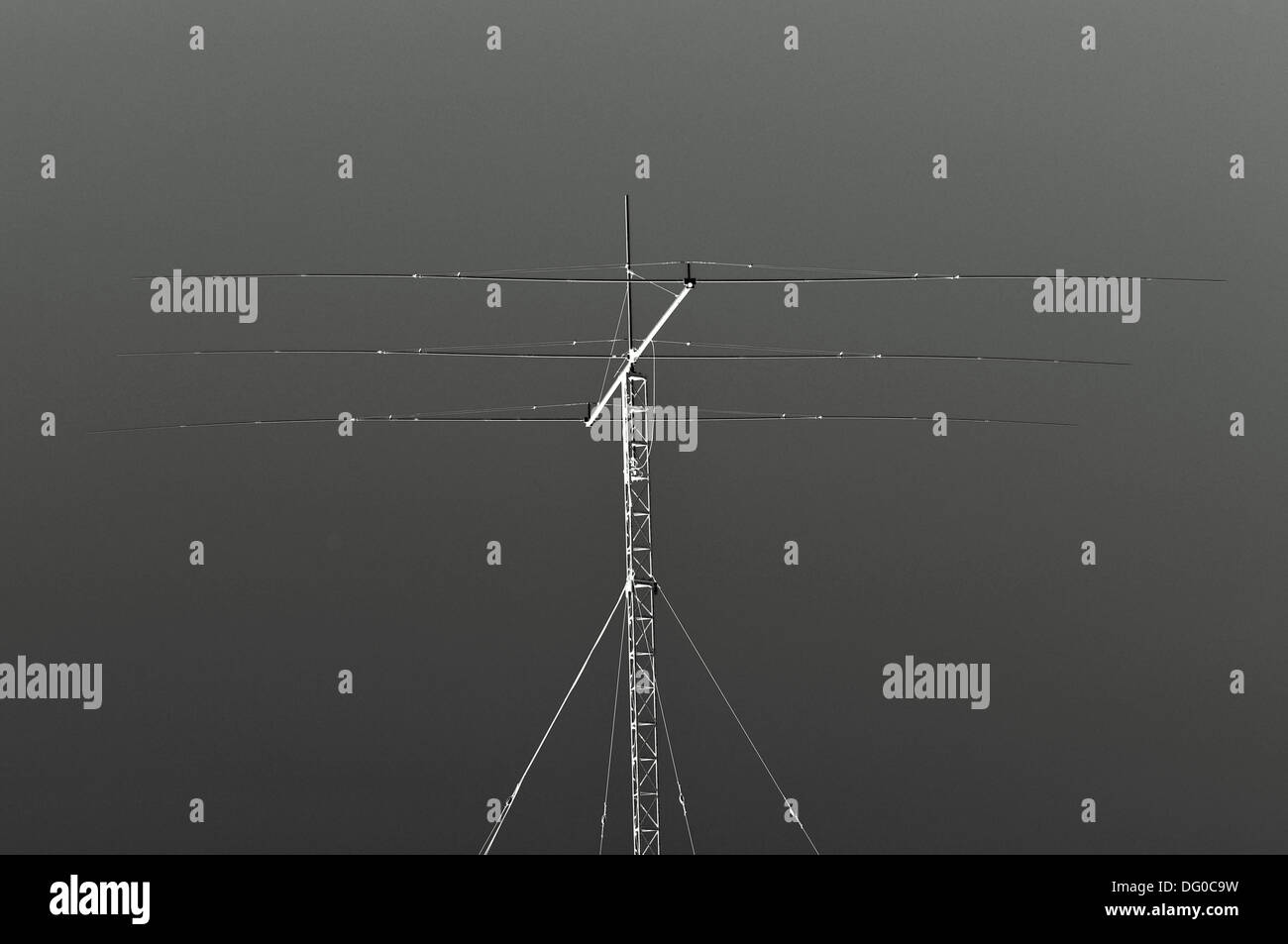 Il sistema di antenna, trasmettitore, trasmettitore, alimentazione, mondo Foto Stock