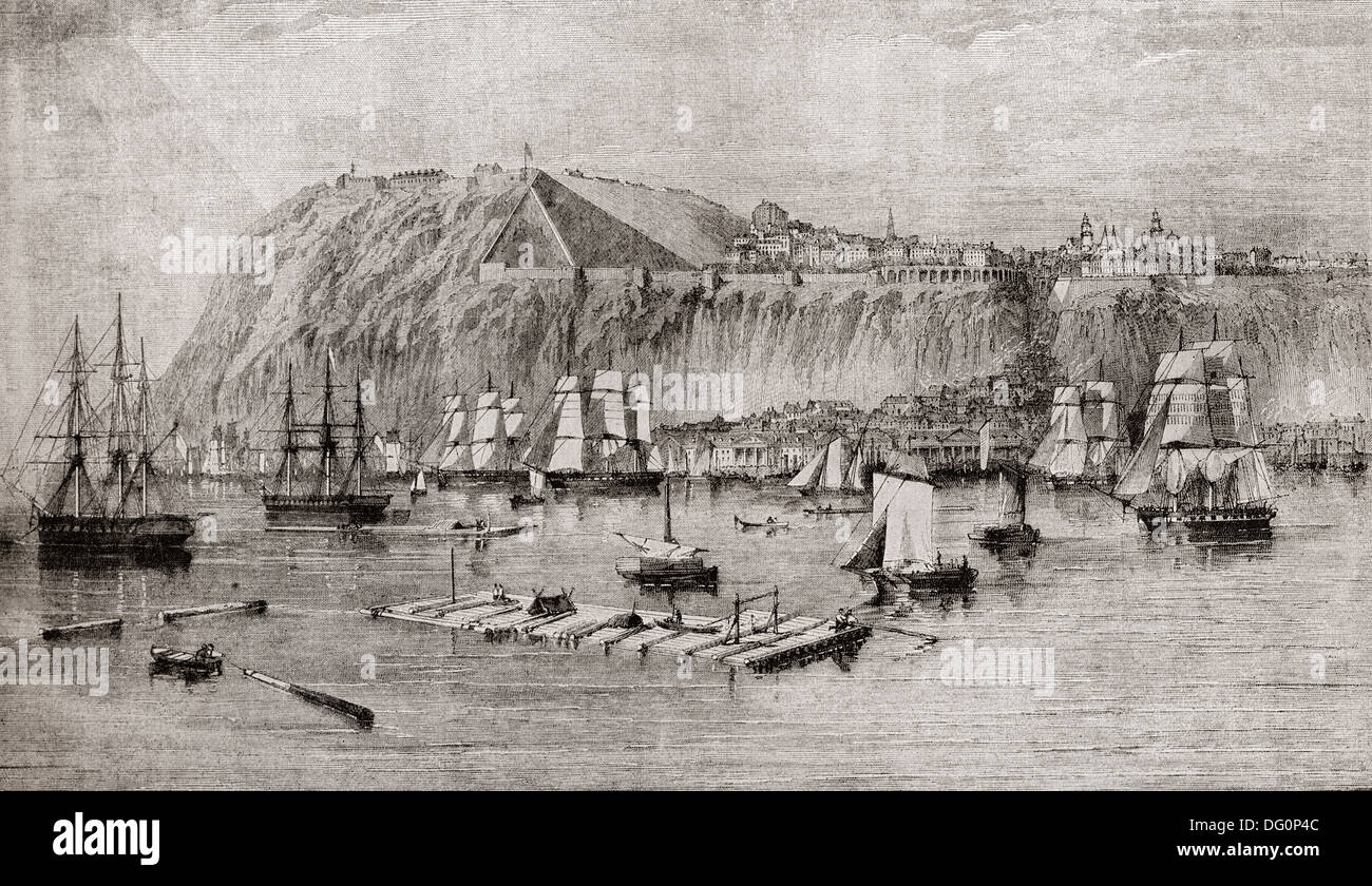 Québec in Canada nel 1860. Foto Stock