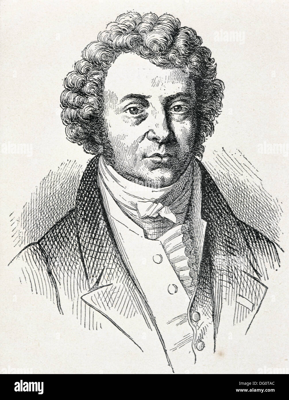 André-Marie Ampère, medico francese e matematico (1775-1836) Foto Stock