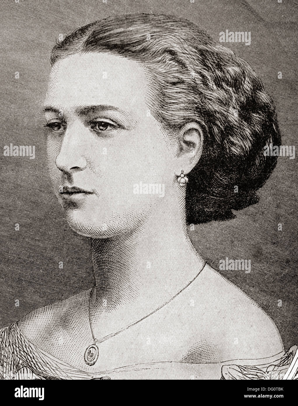 Alexandra della Danimarca, 1844 - 1925. Regina consorte del Regno Unito e Imperatrice dell India come la moglie di re Edoardo VII. Foto Stock