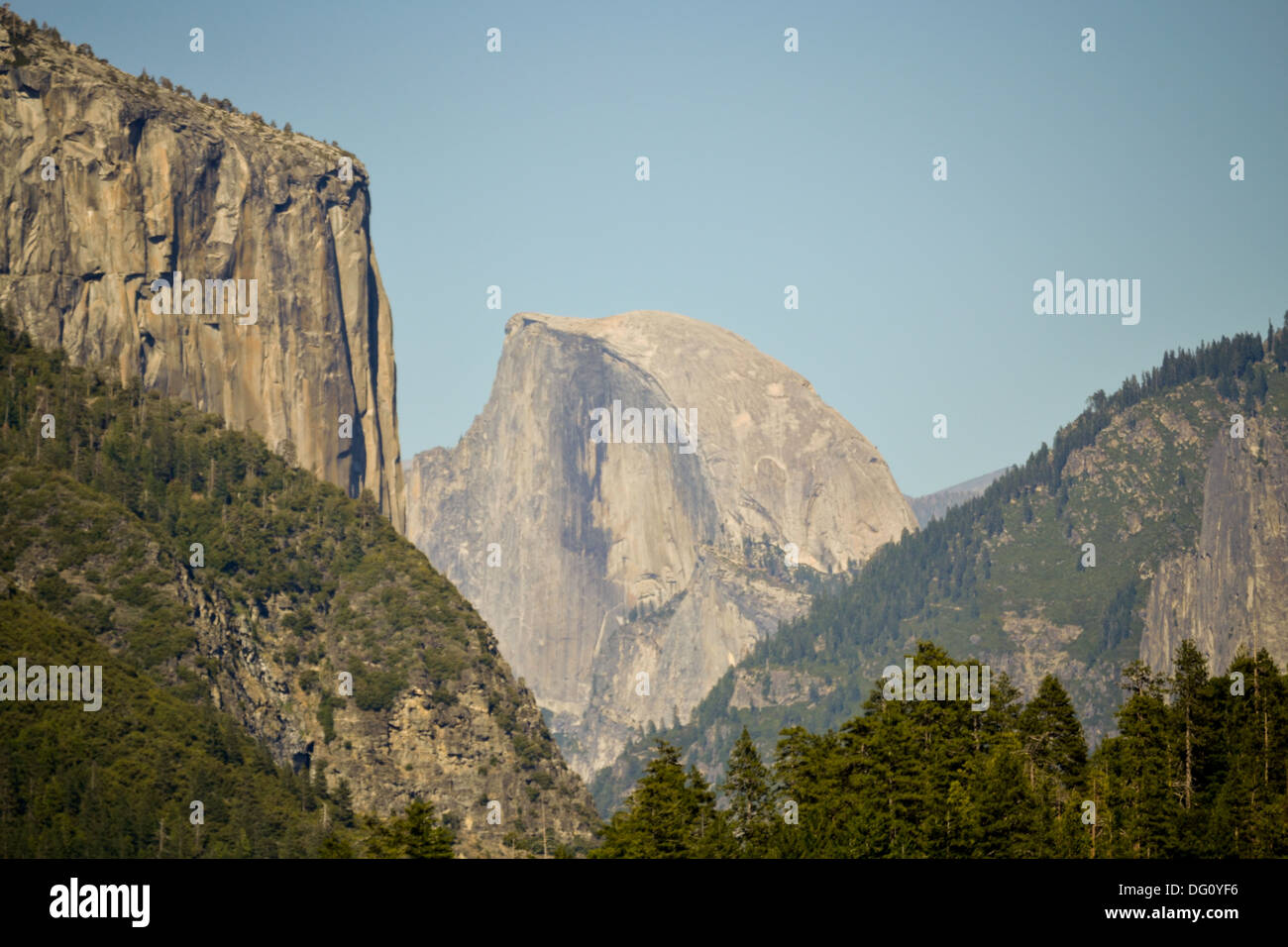 Parco Nazionale di Yosemite vista di ingresso Foto Stock