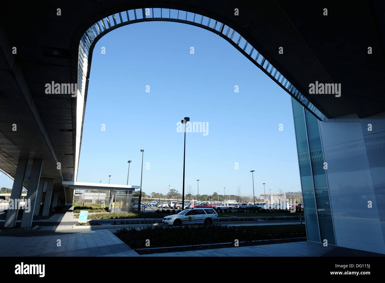 Viste intorno a Canberra International Airport Foto Stock