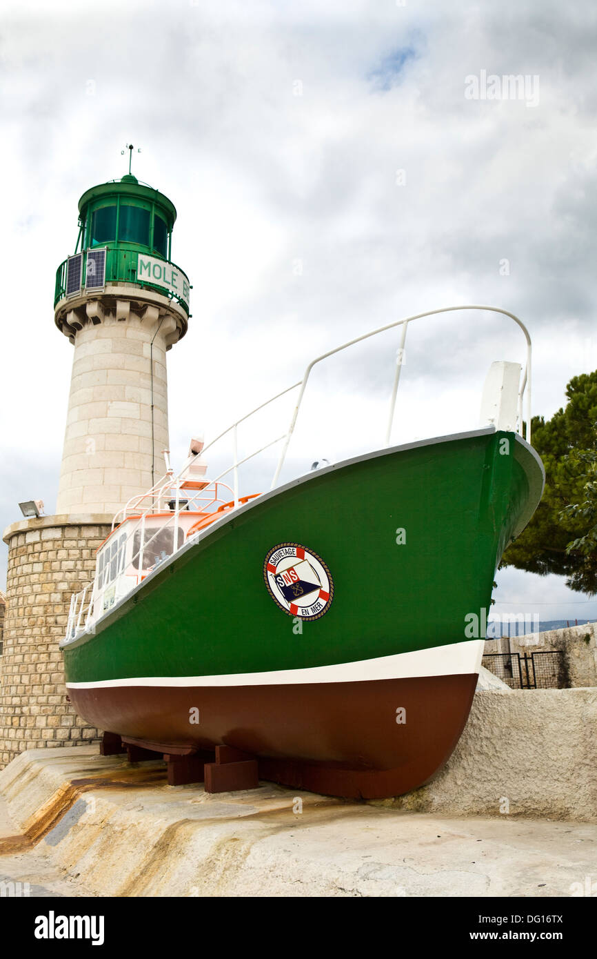 Mezzo di salvataggio del francese SNSM (fondata nel 1865) in La Ciotat Foto Stock