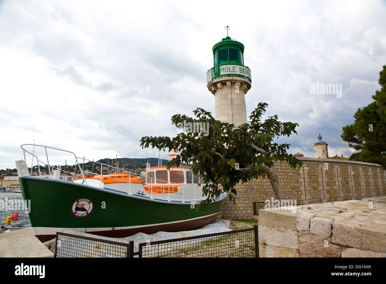 Mezzo di salvataggio del francese SNSM (fondata nel 1865) in La Ciotat Foto Stock