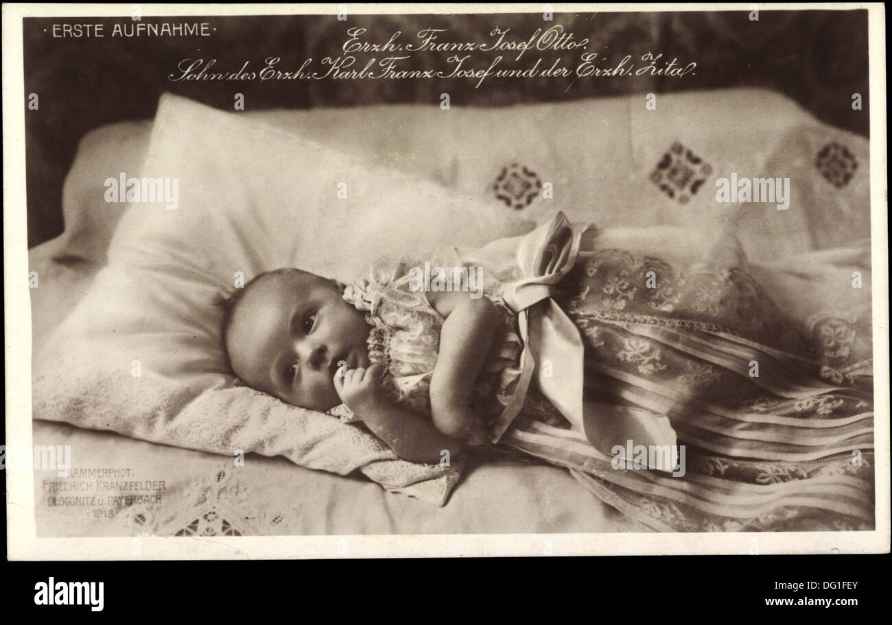 Ak Erzherzog Franz Josef Otto, Sohn Karl Franz Josefs und Zitas; Foto Stock