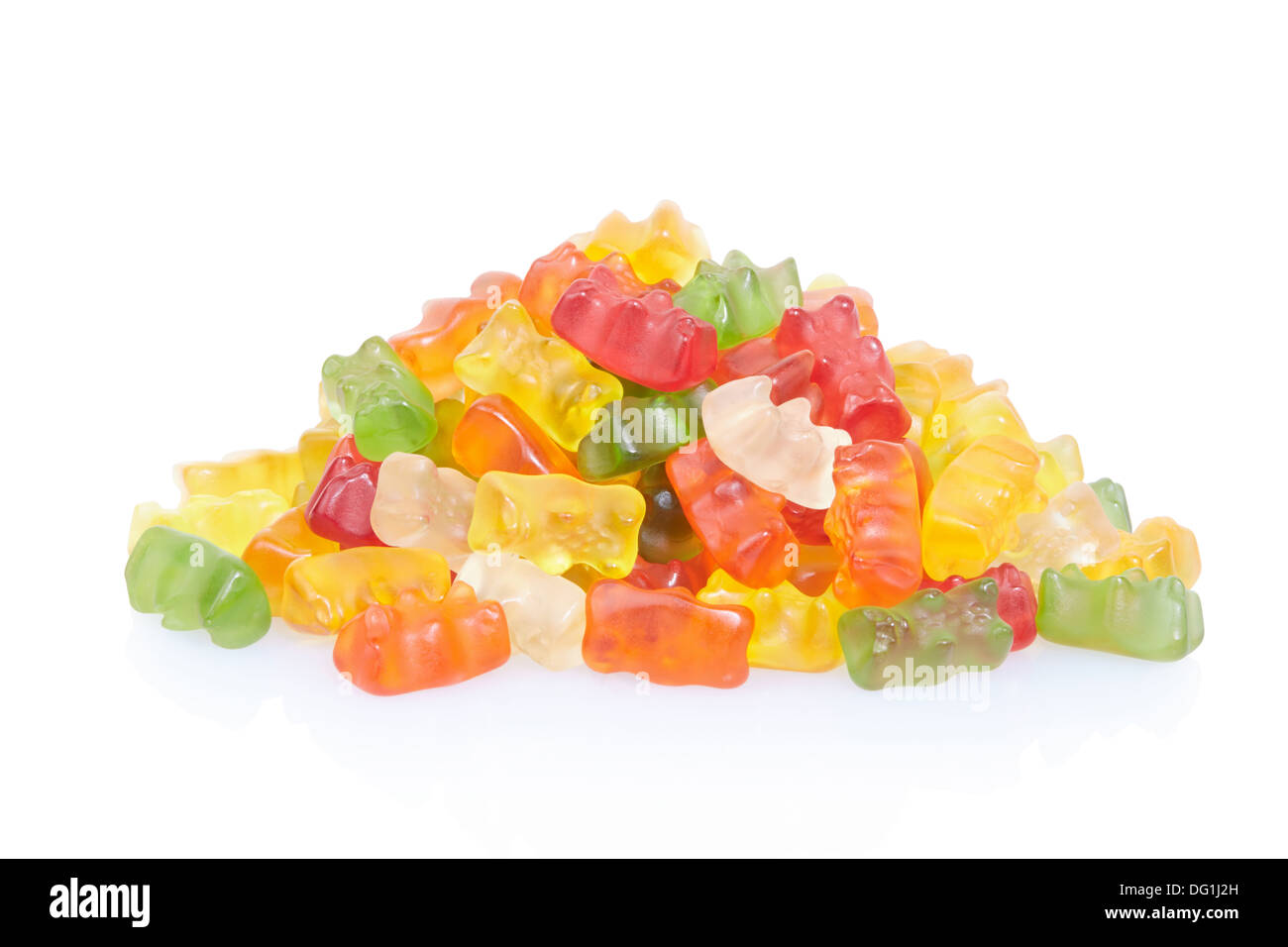 Gummy bears caramelle heap Foto Stock