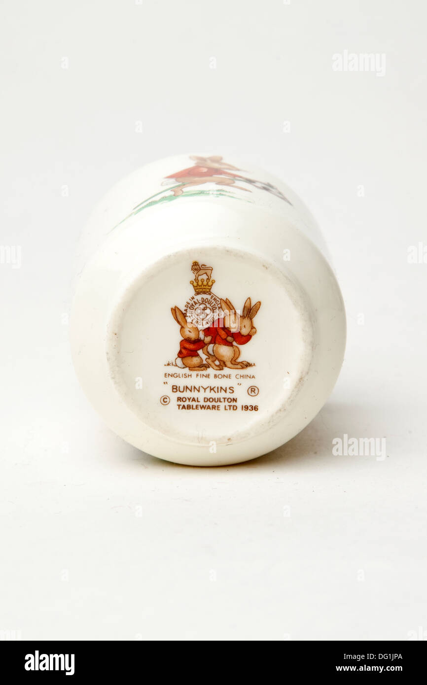 Royal Doulton Bunnykins stoviglie Foto Stock