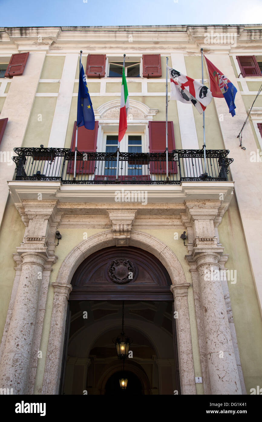 Palazzo Viceregio in area di Castello di Cagliari - Sardegna Foto Stock