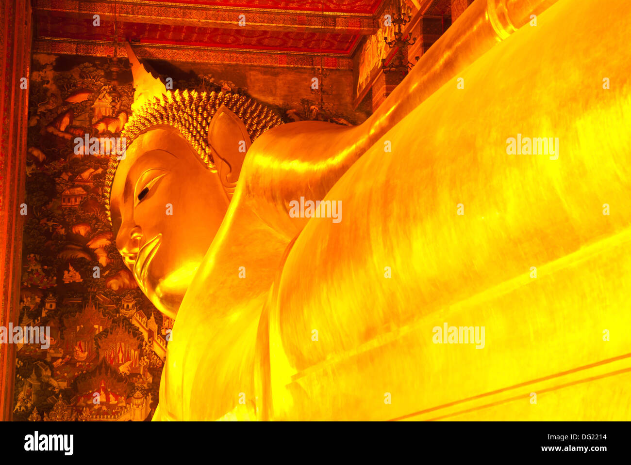 Il buddha statua d'oro Foto Stock