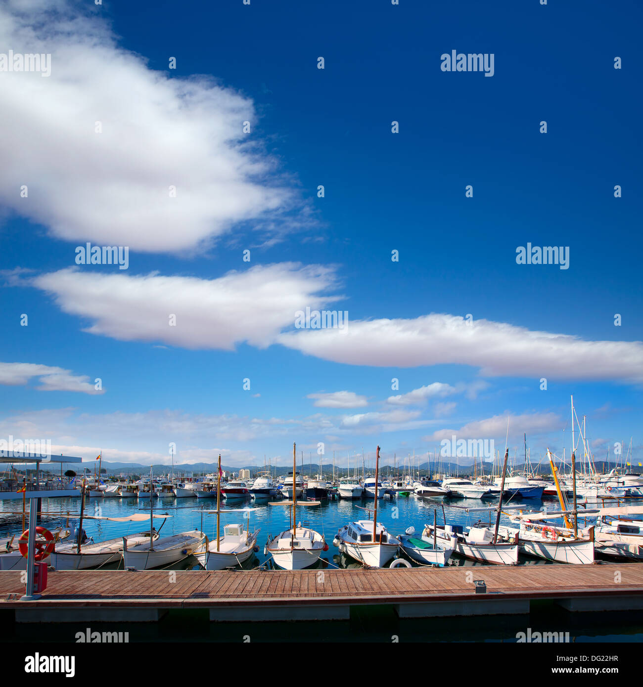 Ibiza San Antonio Abad Sant Antonio de Portmany marina a isole baleari Foto Stock