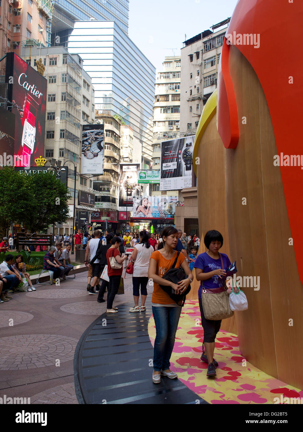 Il centro commerciale times square in Causeway Bay è popolare tra i locali e toursts. Foto Stock