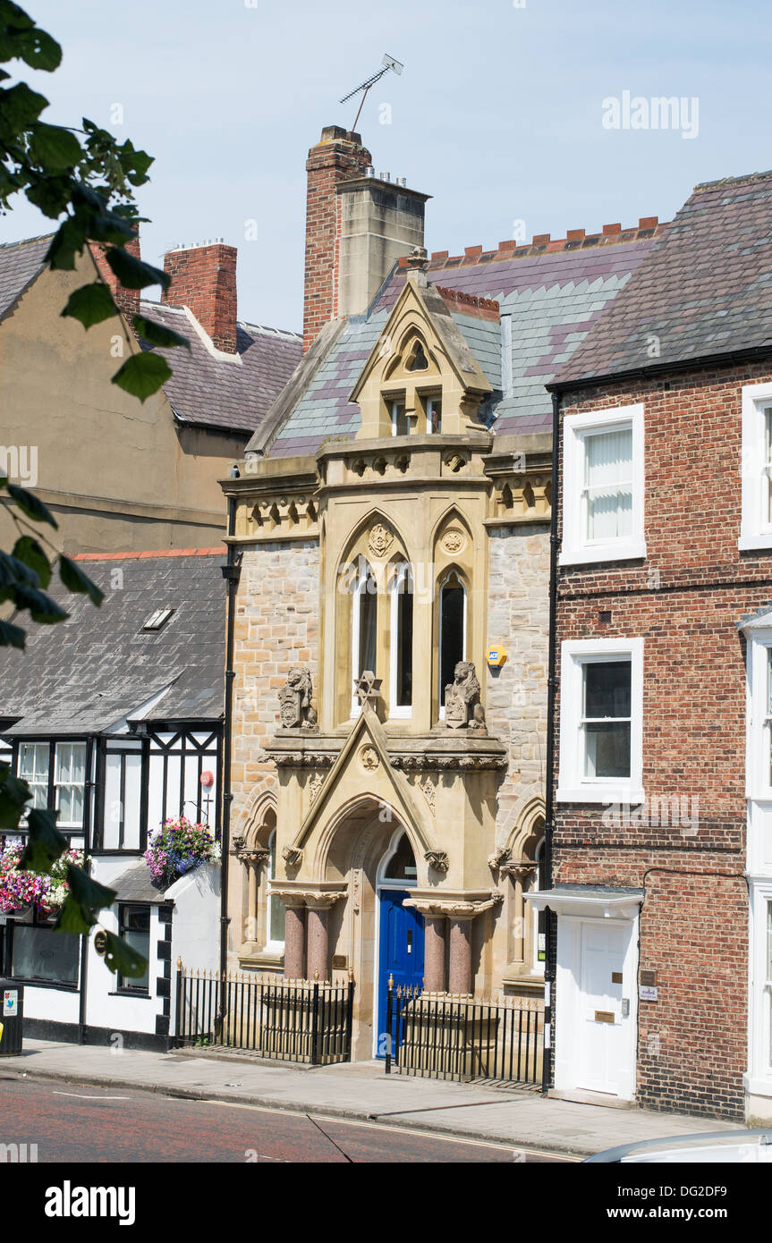 La sala massonico, Old Elvet, Durham City, England Regno Unito Foto Stock