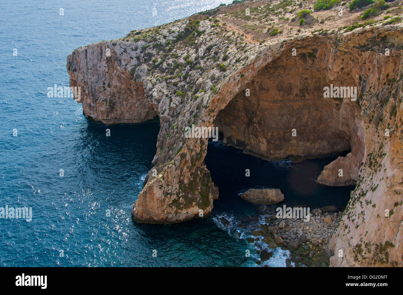 La Grotta blu Malta Foto Stock