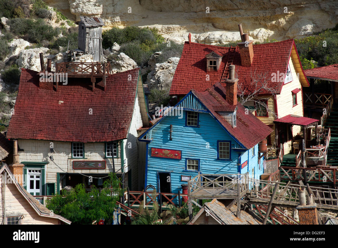 Popeye Village Mellieha Malta Foto Stock
