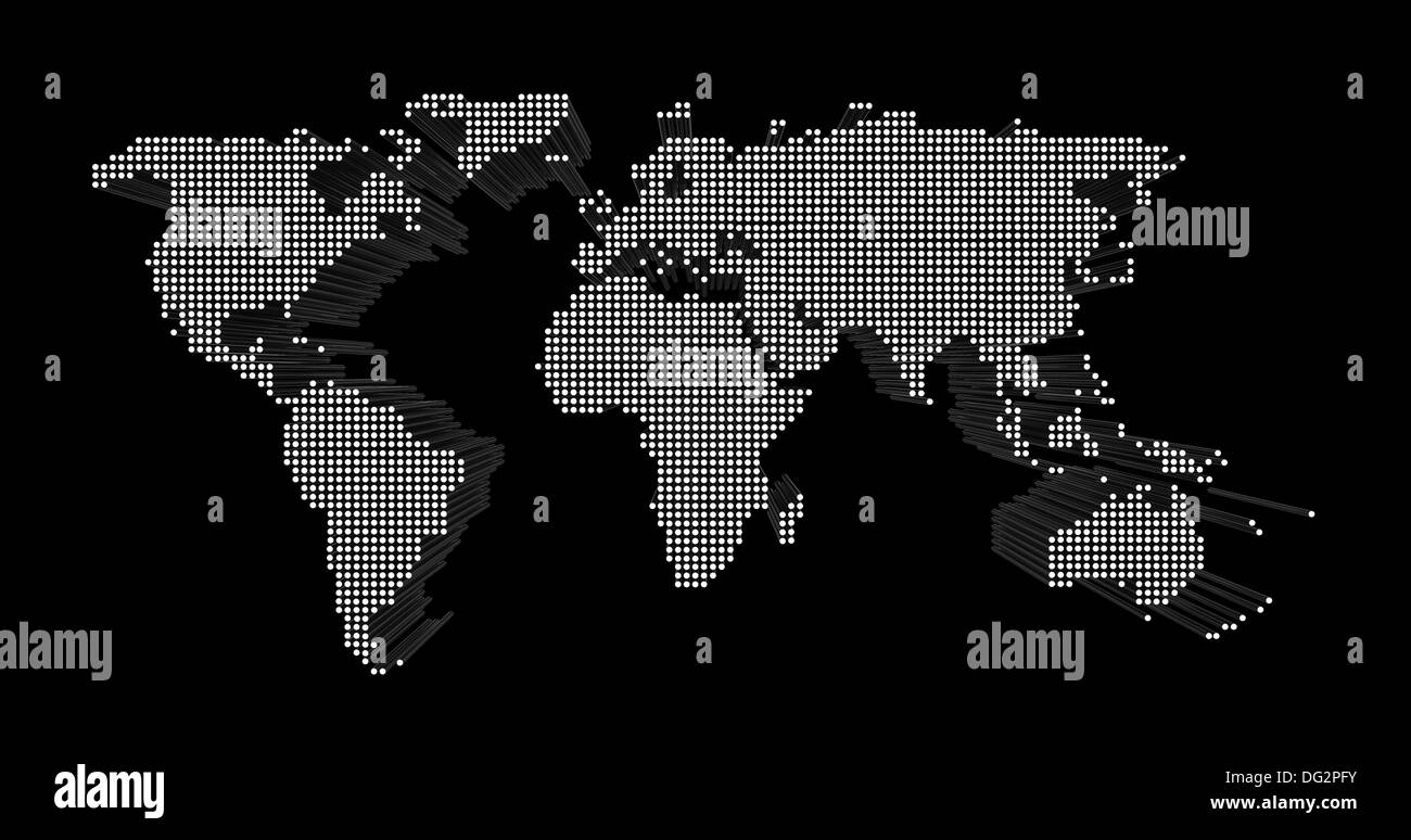 Mappa del mondo Foto Stock