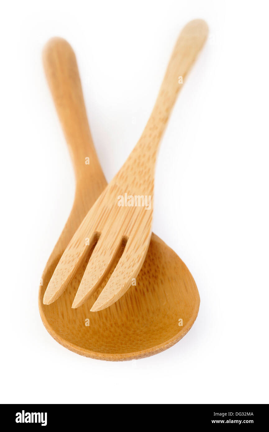 cucchiaio e forchetta Foto Stock