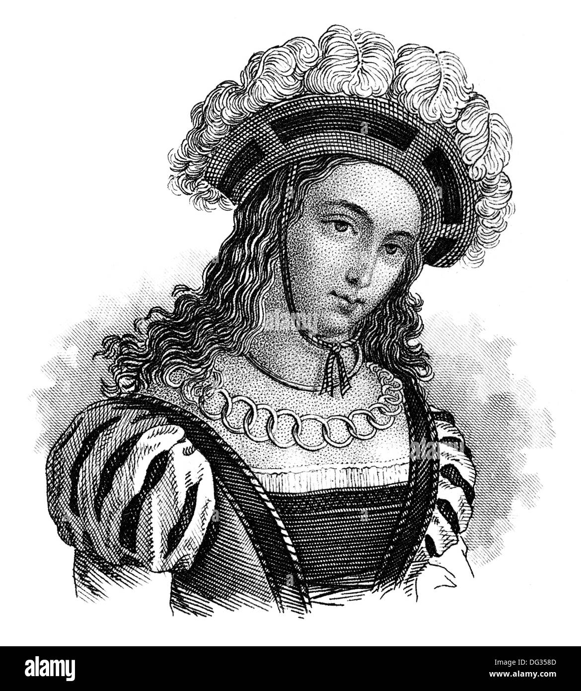 Jeanne d'Arc, la cameriera di Orleans o Giovanna d Arco, 1412-1431, nazionale francese di eroina, santo della Chiesa cattolica e della Chiesa Anglicana Foto Stock