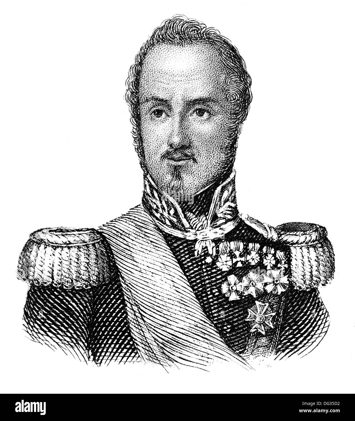 Don Joaquín Baldomero Fernández-Espartero y Alvarez de Toro, 1793-1879, un generale spagnolo e politican Foto Stock