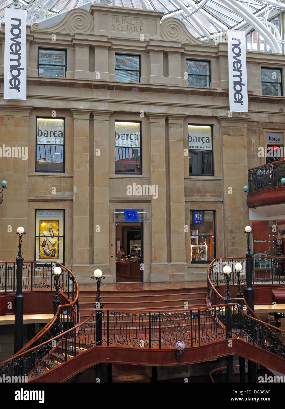 Princes Square, Città di Glasgow, Scotland, Regno Unito Foto Stock