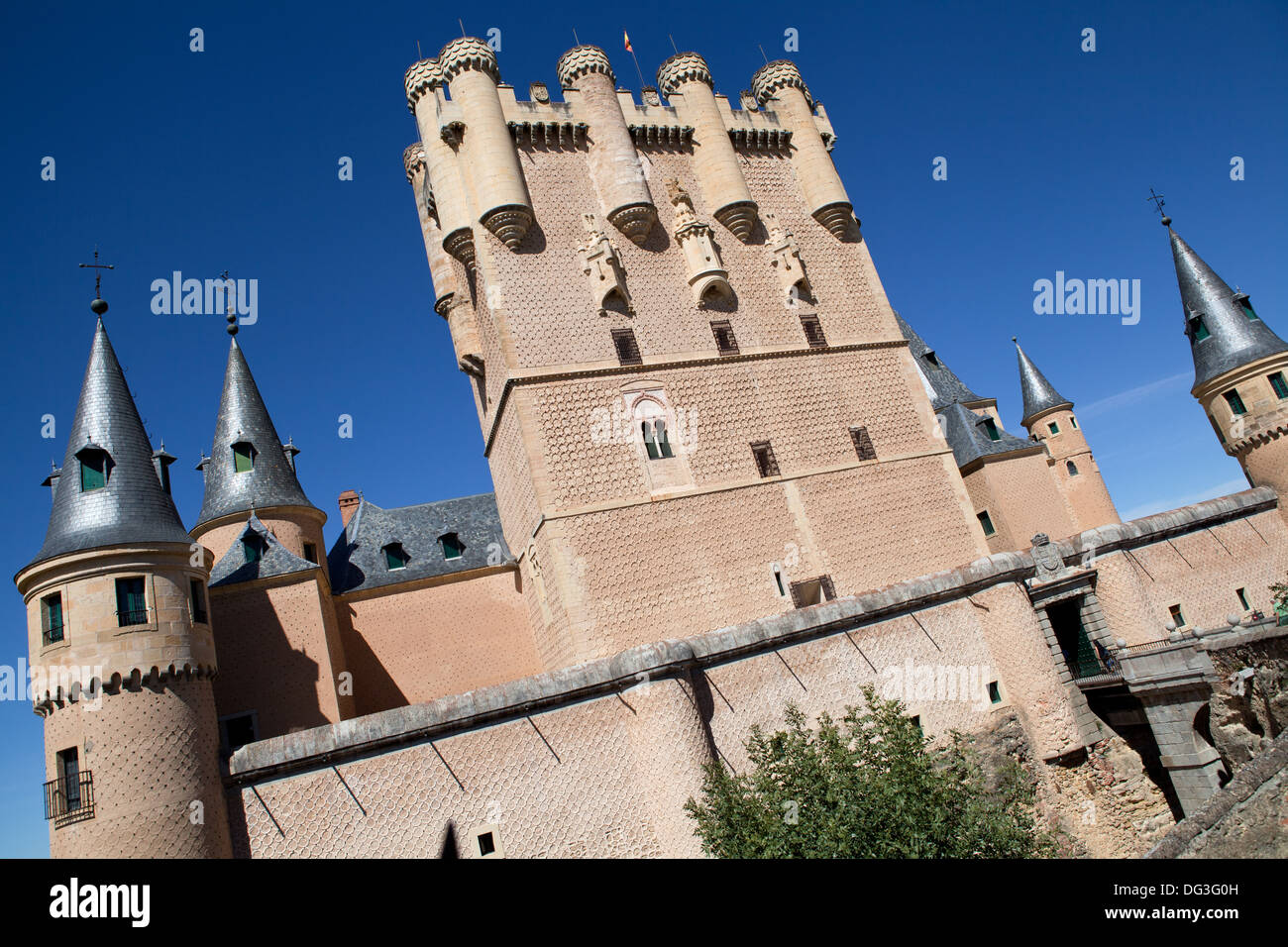 Castello di Segovia Foto Stock