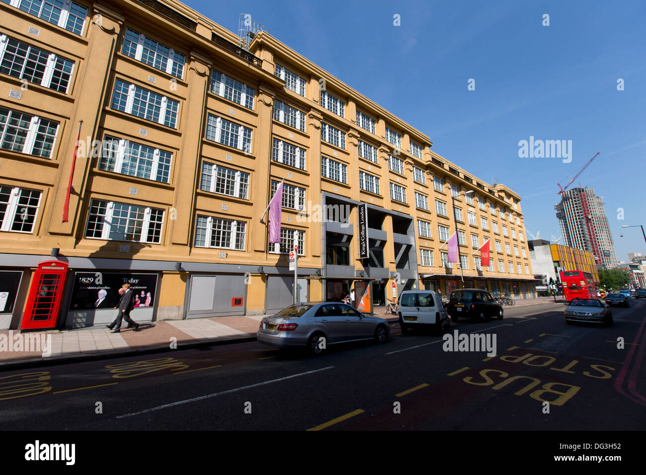 L'edificio Franklin-Wilkins, Waterloo Campus, King's College di Londra, Stamford Street, UK. Foto Stock