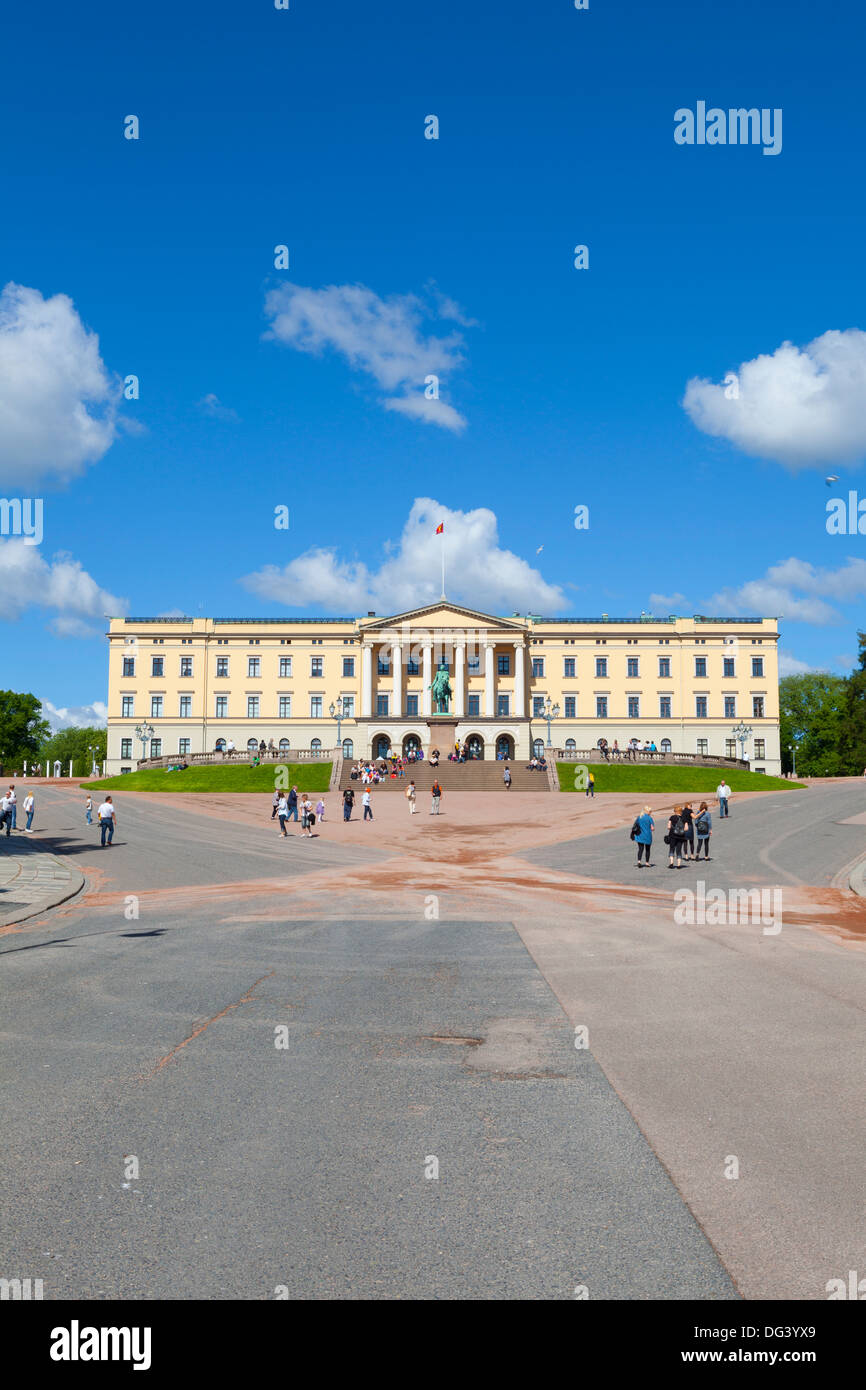 Royal Palace (Slottet), Oslo, Norvegia, Scandinavia, Europa Foto Stock