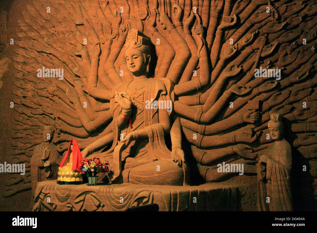 Oriental Buddha Park, Leshan, Lingyun Shan Mountain, Sichuan, in Cina, Asia Foto Stock