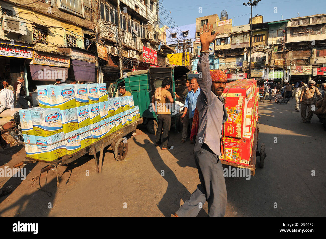 Venditore ambulante, Delhi, India, Asia Foto Stock