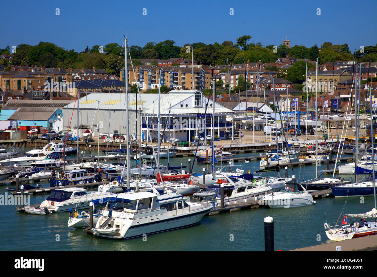 Cowes Harbour, Cowes, Isle of Wight, England, Regno Unito, Europa Foto Stock