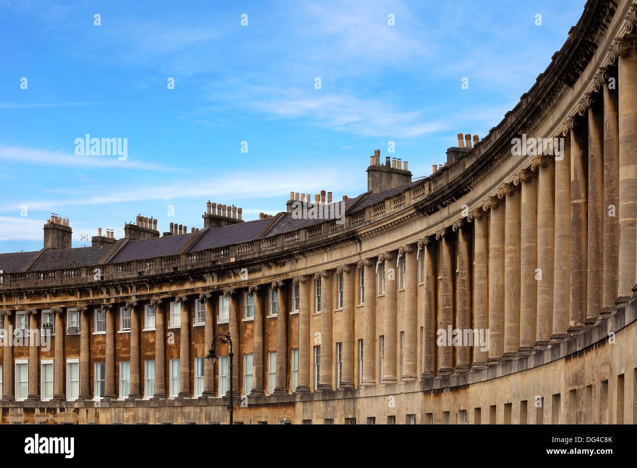 Royal Crescent, Bath, Somerset, Inghilterra, Regno Unito Foto Stock