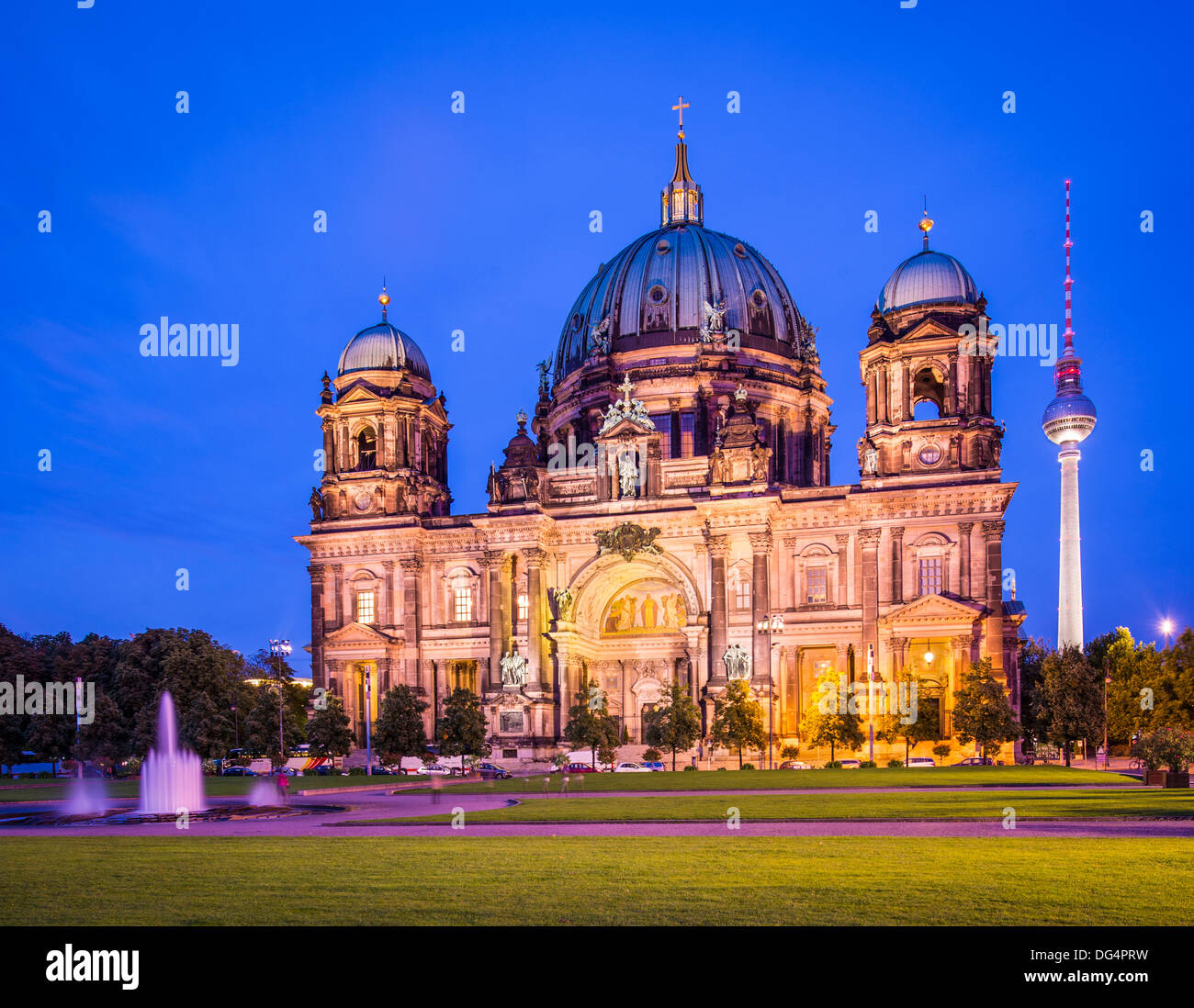 Cattedrale di Berlino a Berlino, Germania. La Chiesa ha la formazione risale al 1451. Foto Stock