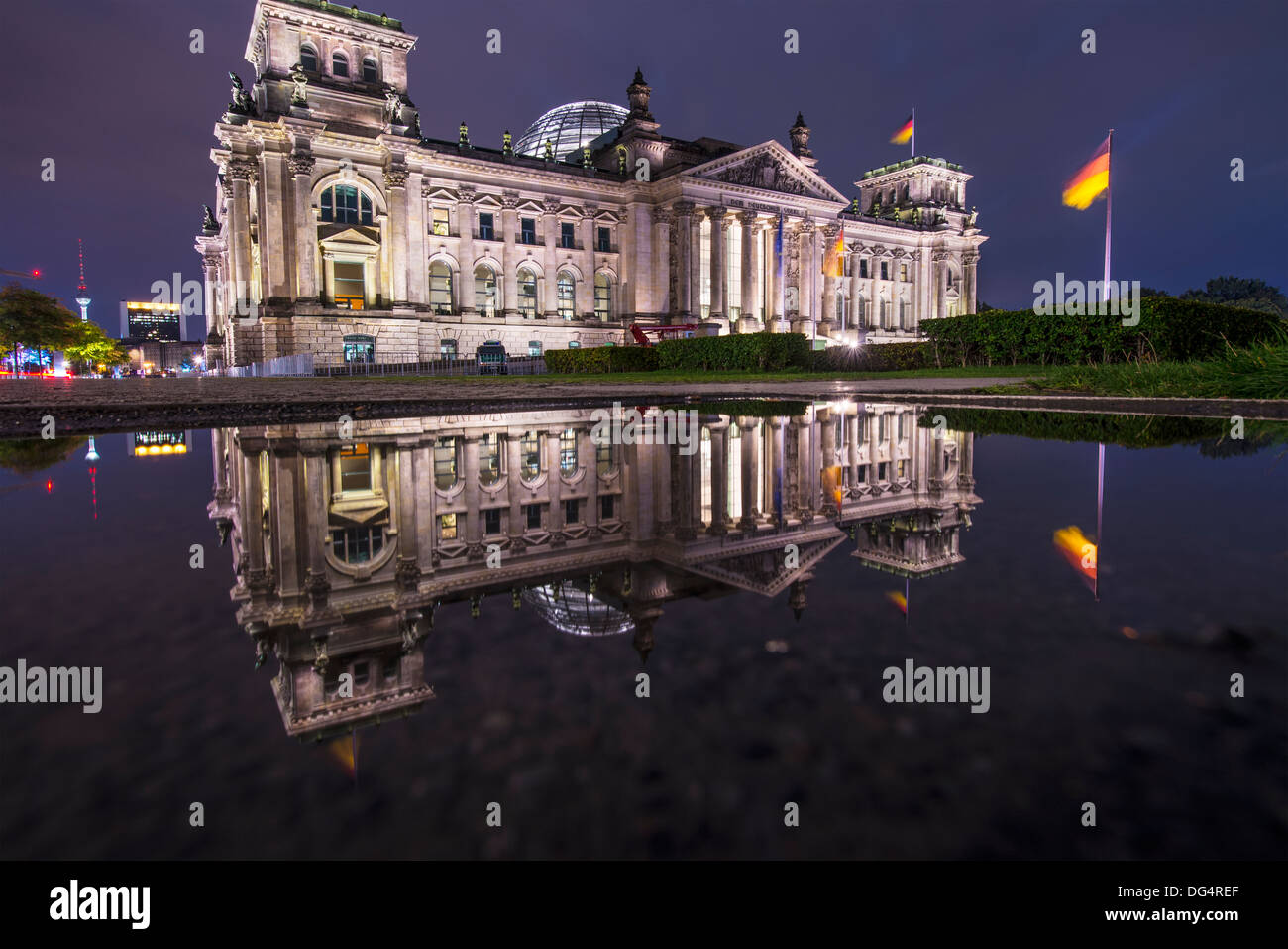 Il palazzo del Reichstag a Berlino, Germania Foto Stock