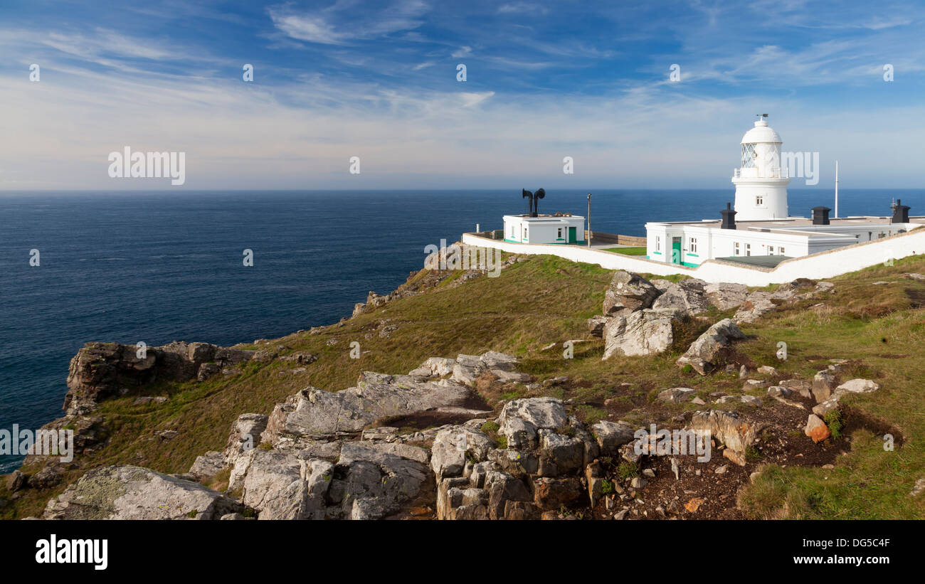 Pendeen Lighthouse Cornwall Inghilterra UK Europa Foto Stock