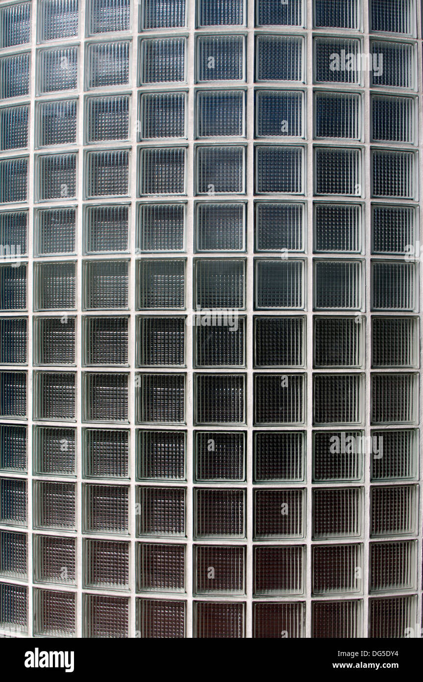 Blocchi di vetro finestra Foto Stock