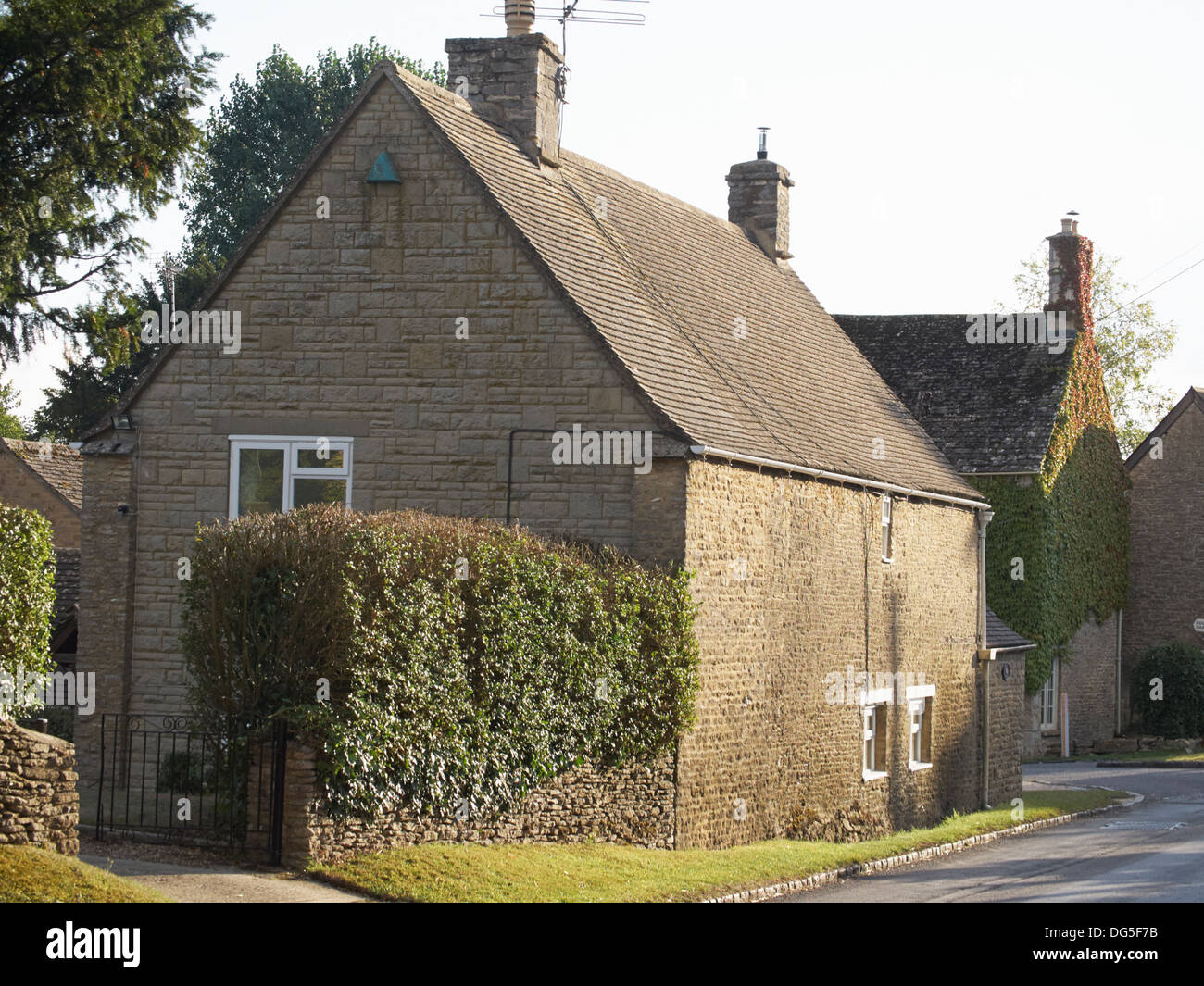 Cotswold tipici cottages Ewen Glocestershire Inghilterra Foto Stock