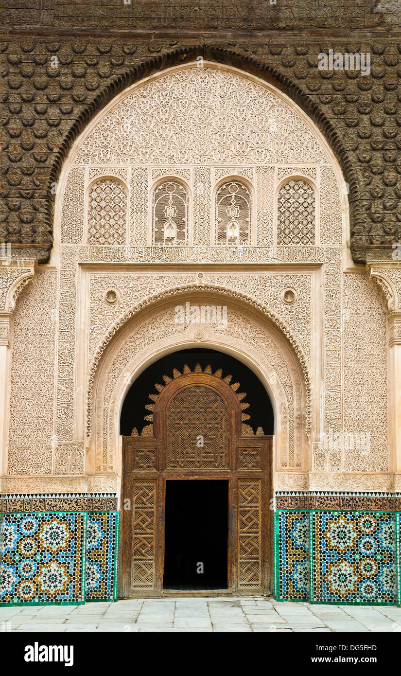 Ben Youseff Medrassa in Marrakech Foto Stock