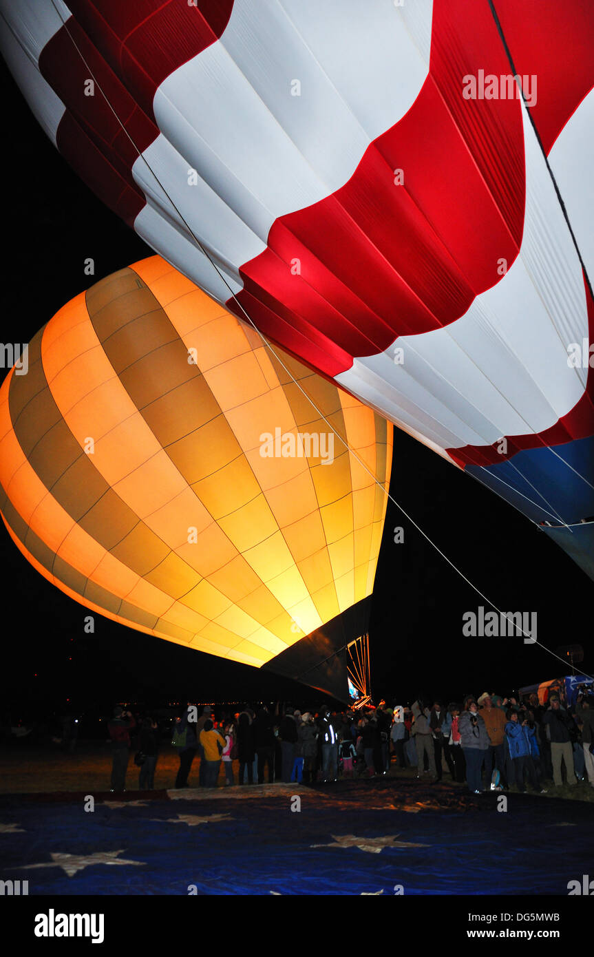 L'Albuquerque International Balloon Fiesta in Albuquerque, Nuovo Messico, STATI UNITI D'AMERICA Foto Stock