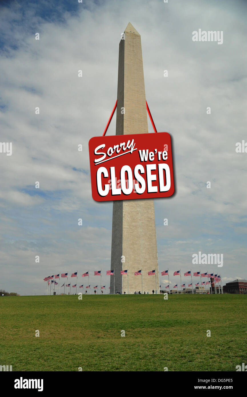 Siamo spiacenti di non sono chiusi. Foto Stock