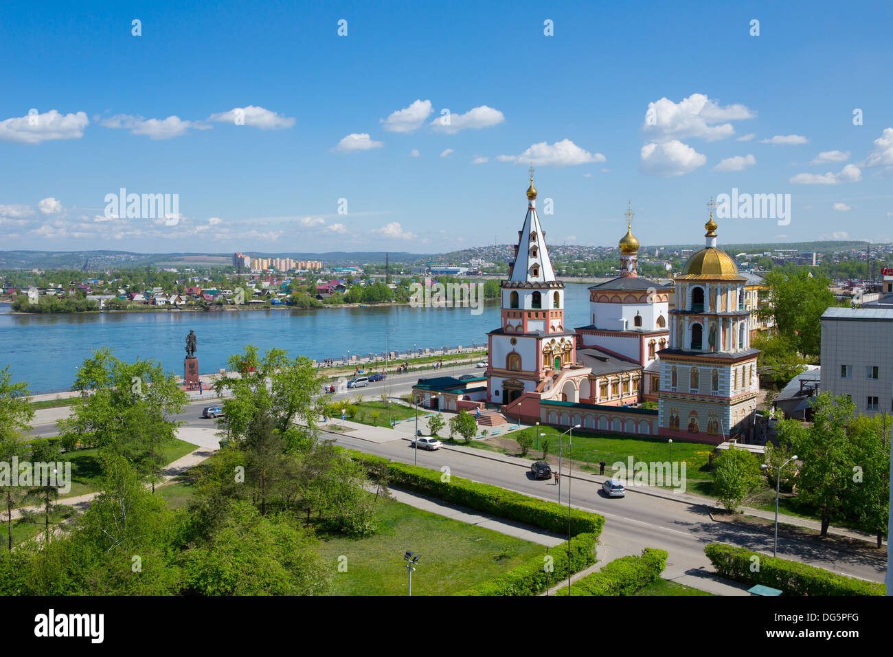 Vista della città di Irkutsk Foto Stock