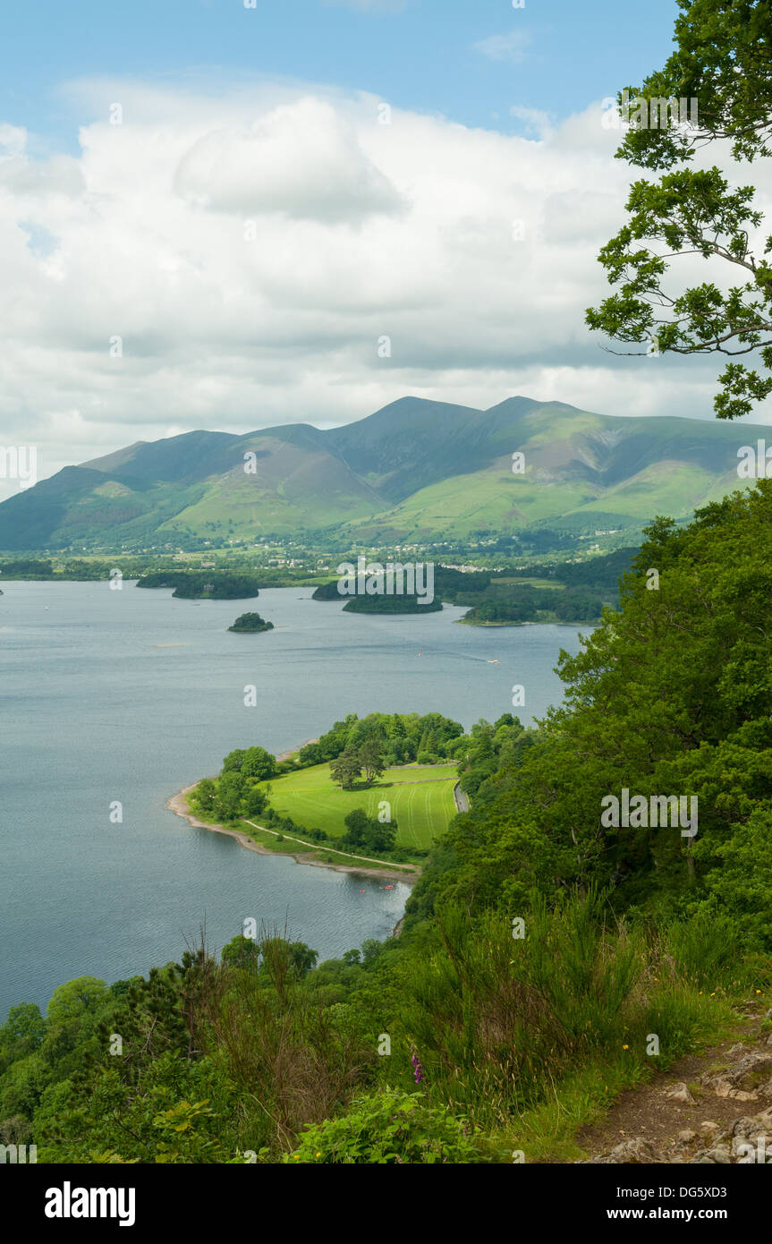Derwent Water, Lake District, Cumbria, Inghilterra Foto Stock