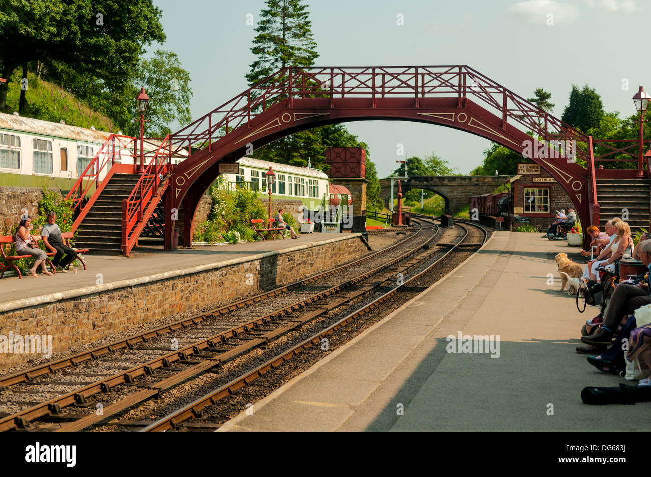 Stazione di Goathland, Eskdale, North Yorkshire, Inghilterra Foto Stock