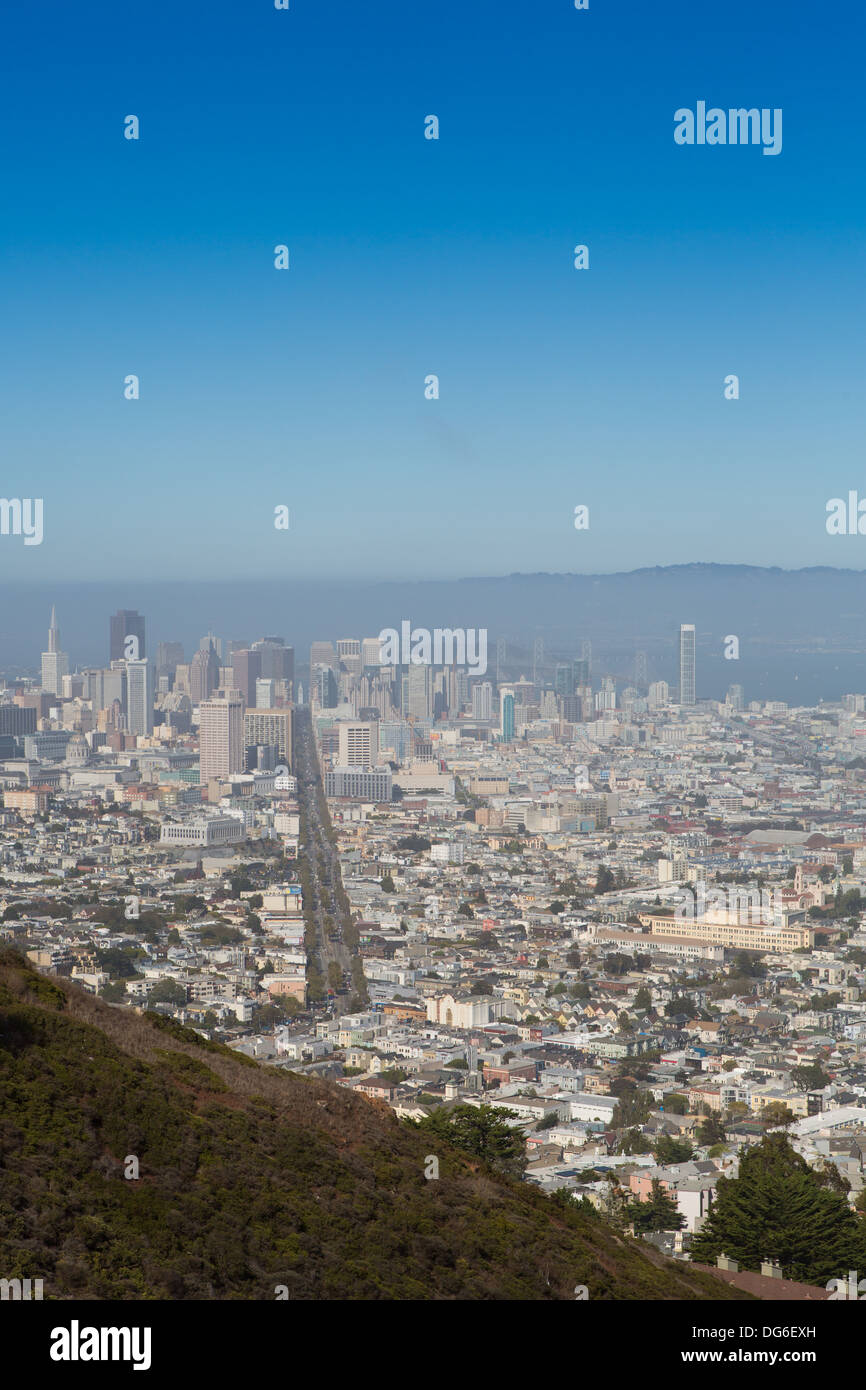 La cultura americana Bernal Heights California Castro Foto Stock